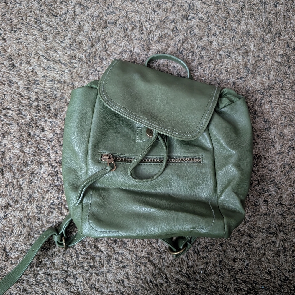 3/$15 Stylish Green Backpack